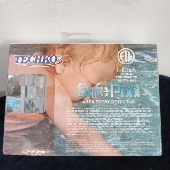 Techko S187D Safe Pool Alarm, Light-Grey NIB - Picture 2 of 6